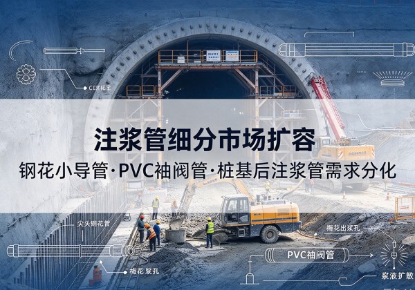 中沙群岛注浆管细分市场扩容，隧道钢花小导管、PVC 袖阀管、桩基后注浆管需求分化